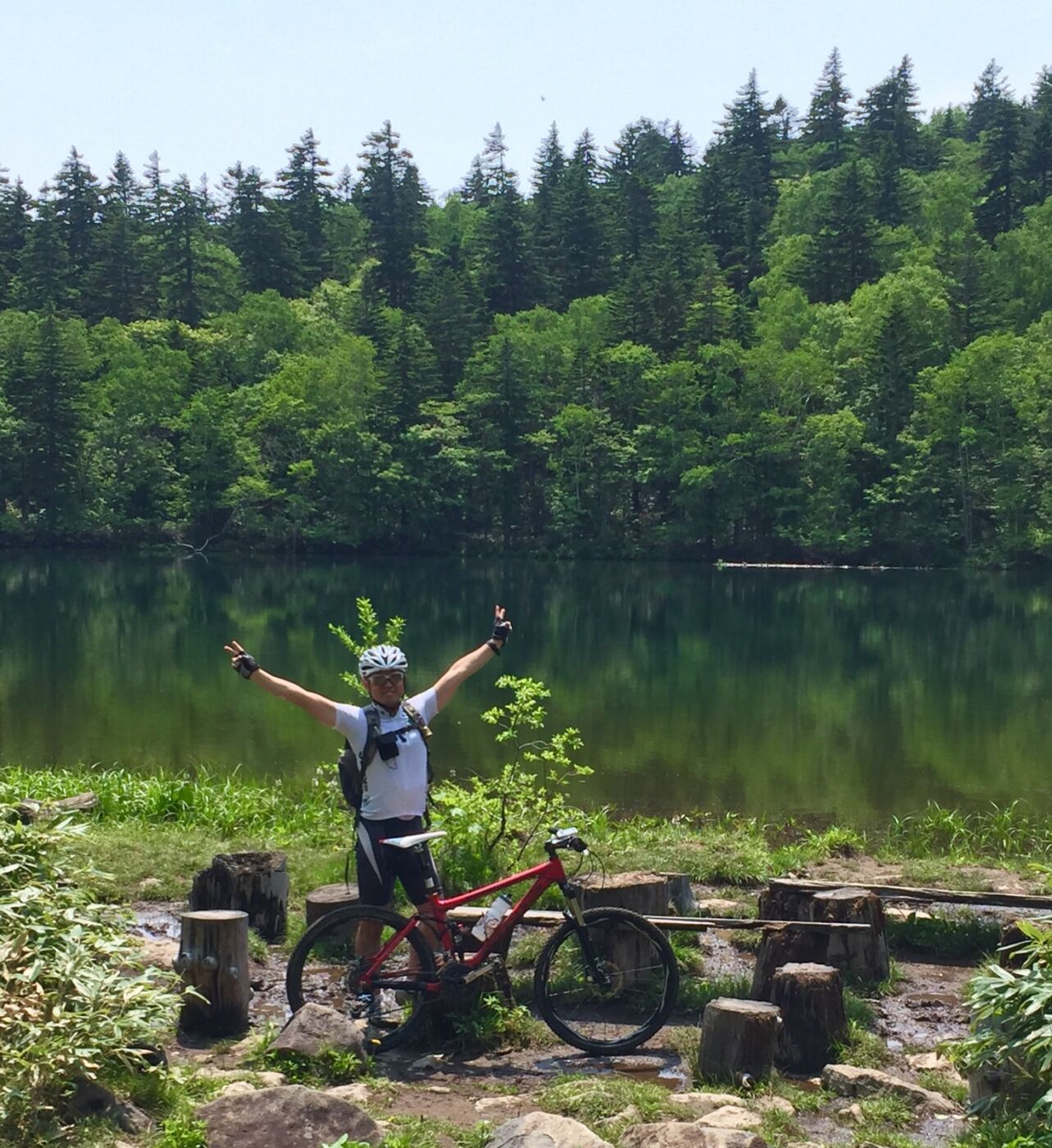 空沼岳登山（MTB）