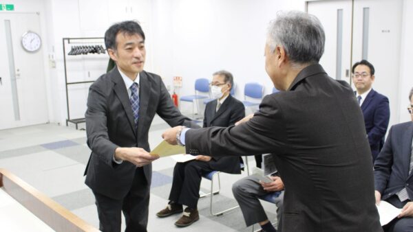 北海道（室蘭建設管理部）より優秀管理技術者表彰を受賞